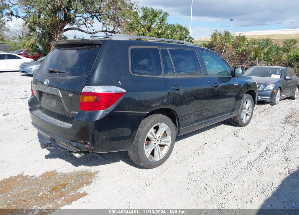 2008 TOYOTA HIGHLANDER SPORT VIN: JTEES43A282001867