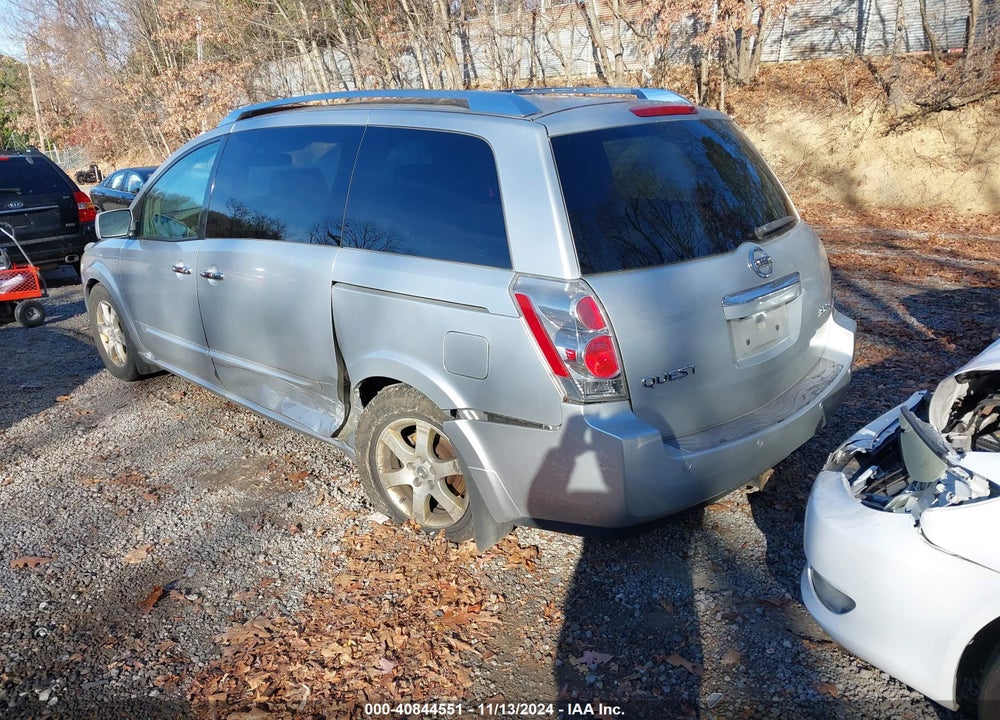 2007 NISSAN QUEST 3.5 SE VIN: 5N1BV28U87N140027