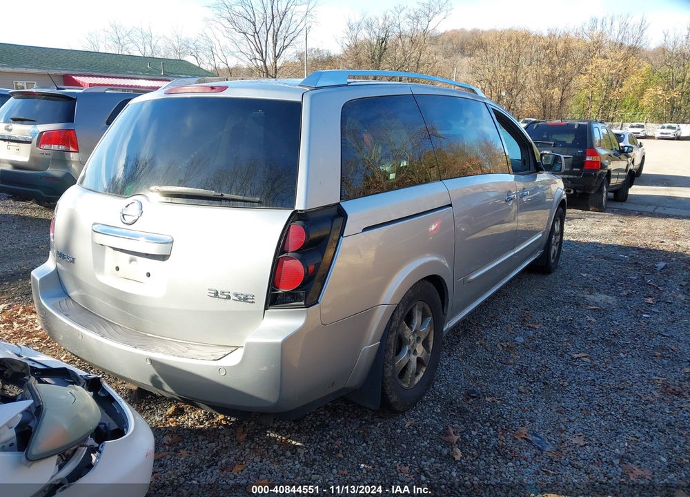 2007 NISSAN QUEST 3.5 SE VIN: 5N1BV28U87N140027