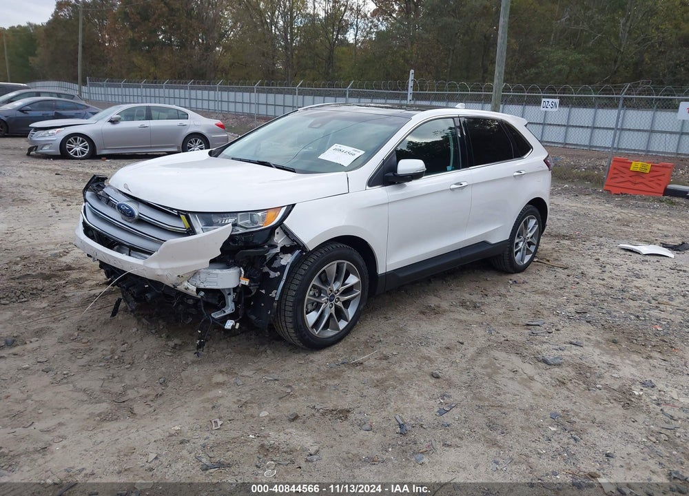 2016 FORD EDGE TITANIUM VIN: 2FMPK3K84GBB47830