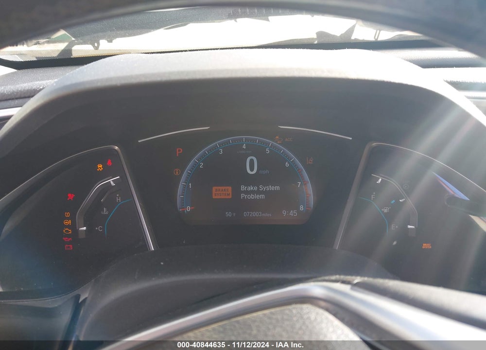 2019 HONDA CIVIC EX VIN: 19XFC1F33KE005499