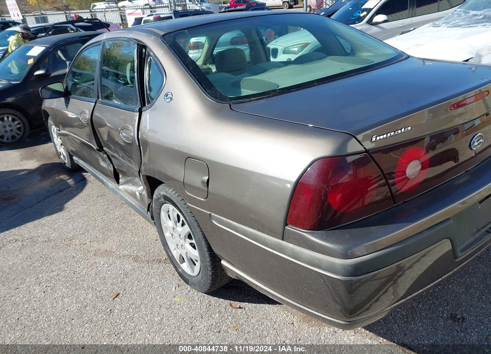 2003 CHEVROLET IMPALA VIN: 2G1WF52E239285186
