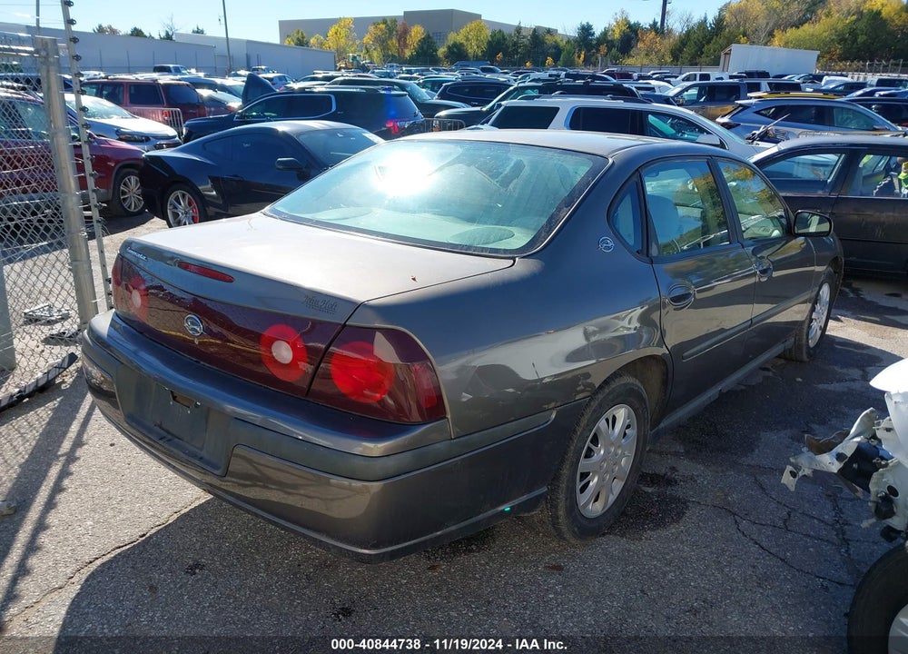 2003 CHEVROLET IMPALA VIN: 2G1WF52E239285186