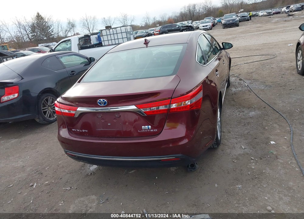 2013 TOYOTA AVALON HYBRID LIMITED VIN: 4T1BD1EB4DU005029