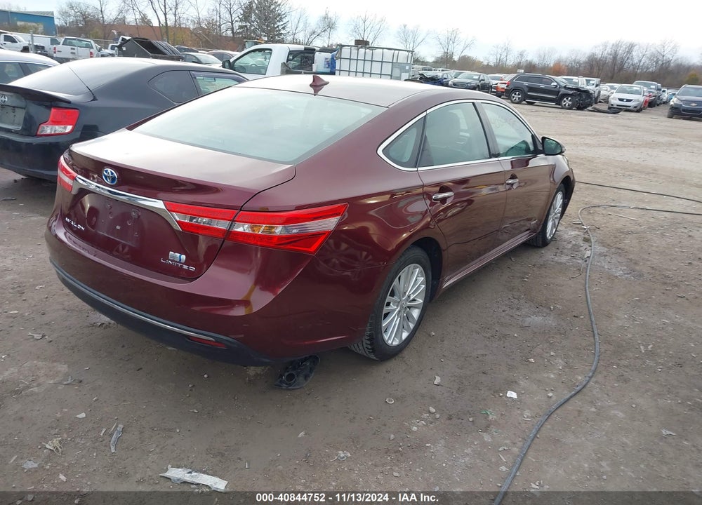 2013 TOYOTA AVALON HYBRID LIMITED VIN: 4T1BD1EB4DU005029