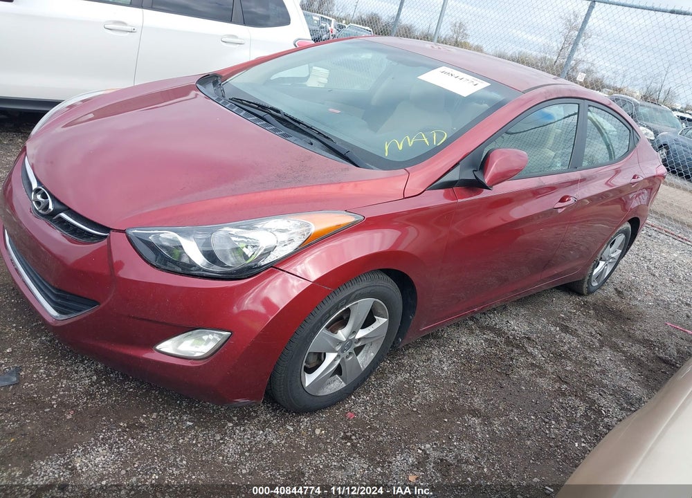 2013 HYUNDAI ELANTRA GLS VIN: 5NPDH4AE4DH273060
