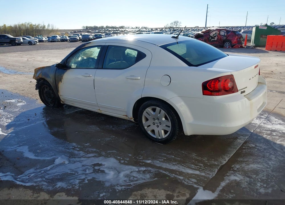 2012 DODGE AVENGER SE VIN: 1C3CDZABXCN156127