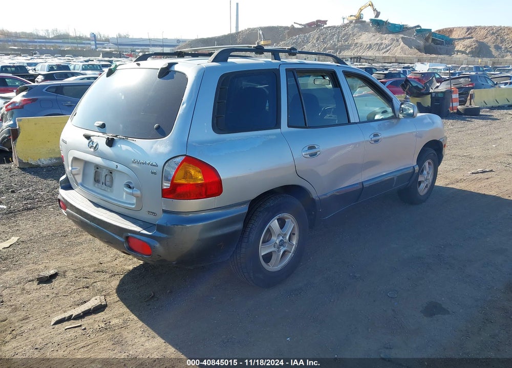 2004 HYUNDAI SANTA FE GLS VIN: KM8SC73D64U608090