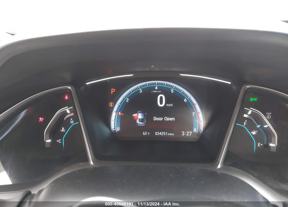 2019 HONDA CIVIC EX VIN: 2HGFC3B34KH355408