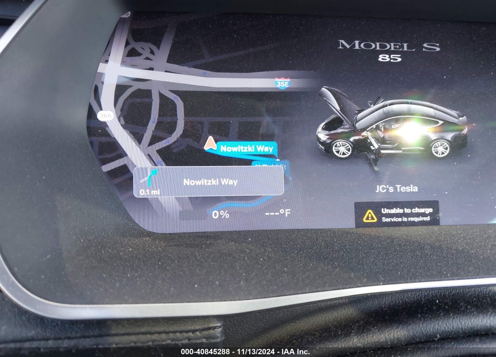 2014 TESLA MODEL S P85 VIN: 5YJSA1H19EFP42284