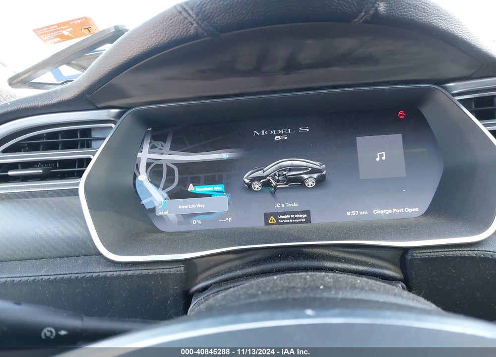 2014 TESLA MODEL S P85 VIN: 5YJSA1H19EFP42284
