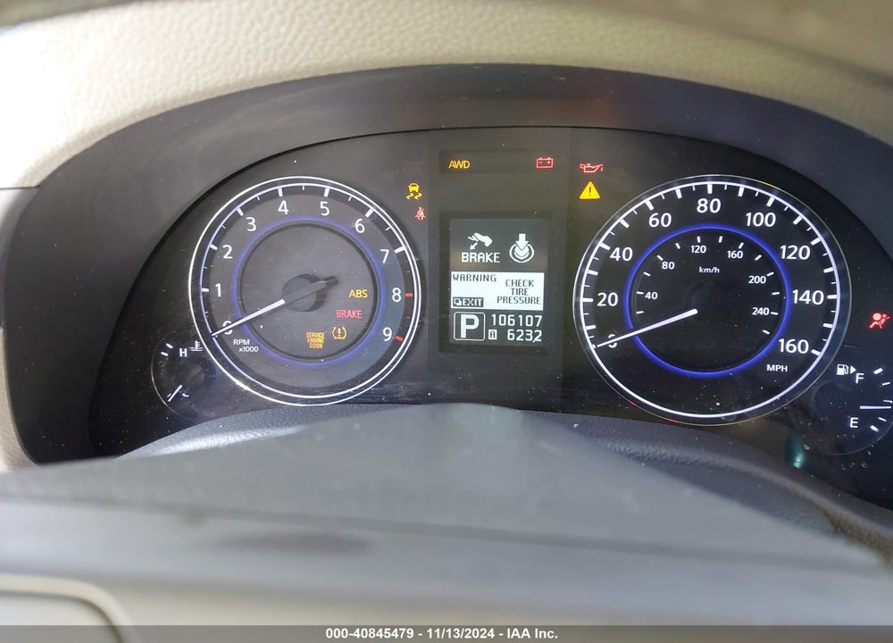 2013 INFINITI G37X VIN: JN1CV6AR7DM758286