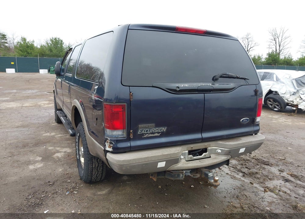 2000 FORD EXCURSION LIMITED VIN: 1FMSU43F7YEB39735