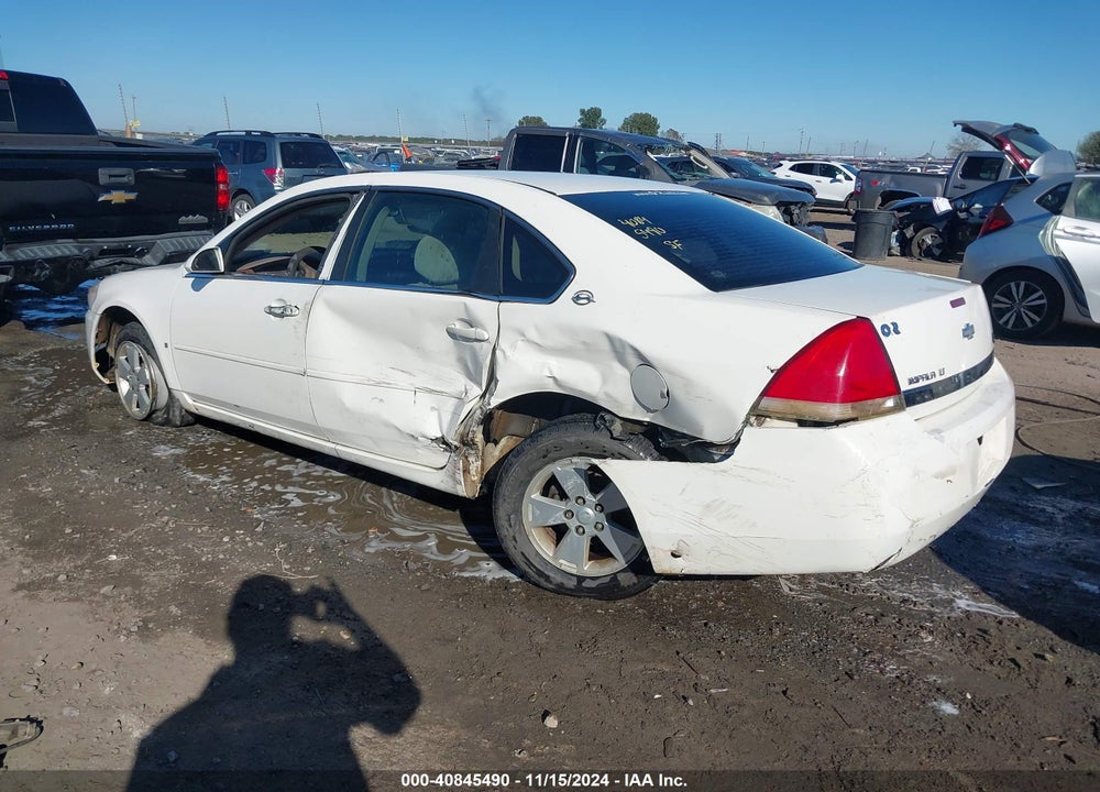 2008 CHEVROLET IMPALA LT VIN: 2G1WT58N389134705