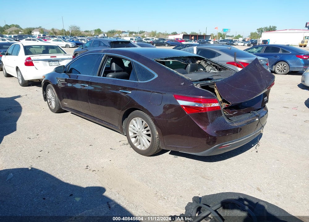 2013 TOYOTA AVALON HYBRID XLE PREMIUM VIN: 4T1BD1EB8DU005437