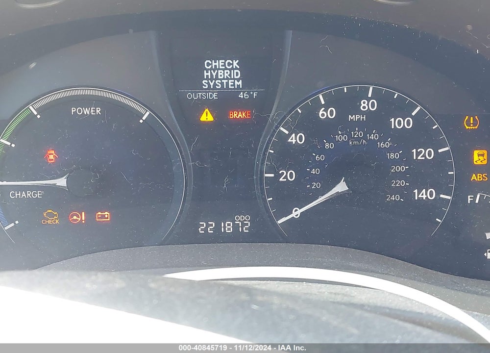 2010 LEXUS RX 450H VIN: JTJZB1BA3A2003622