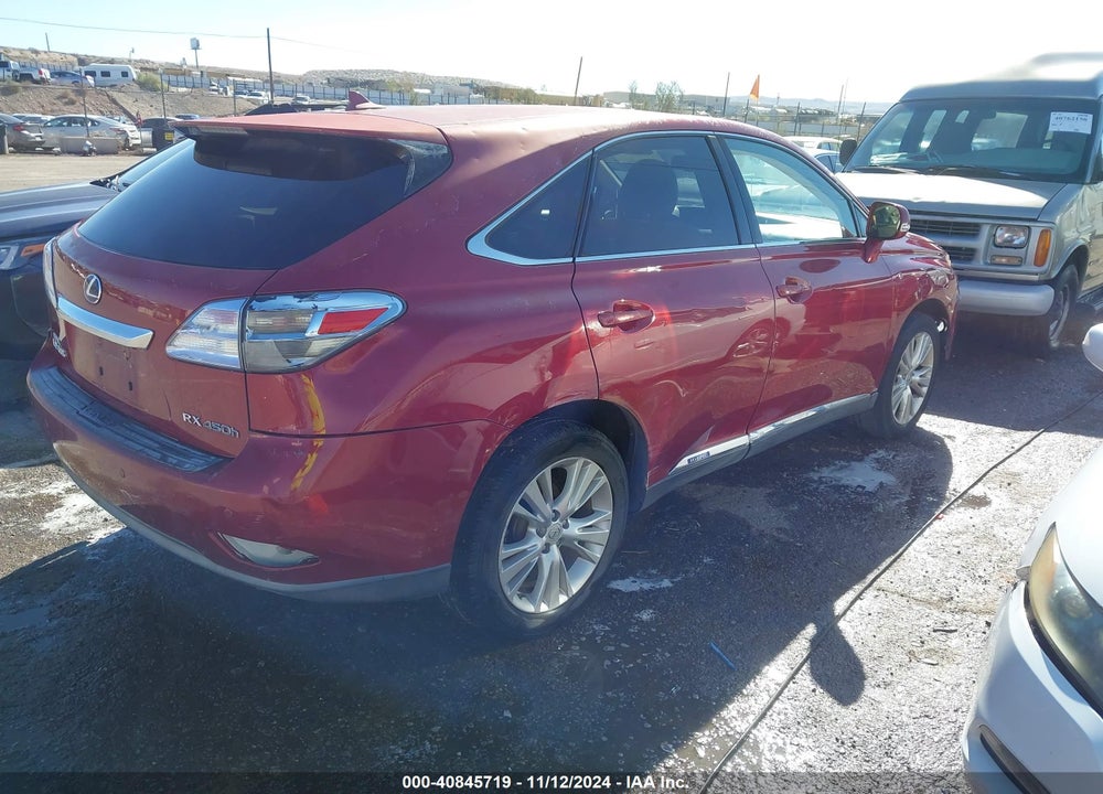 2010 LEXUS RX 450H VIN: JTJZB1BA3A2003622