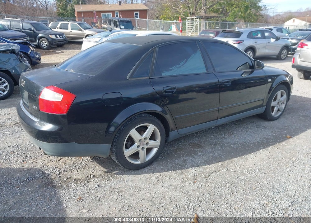 2003 AUDI A4 1.8T VIN: WAUJC68E43A262999
