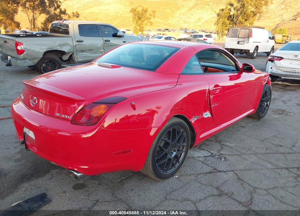 2002 LEXUS SC 430 VIN: JTHFN48Y520024020