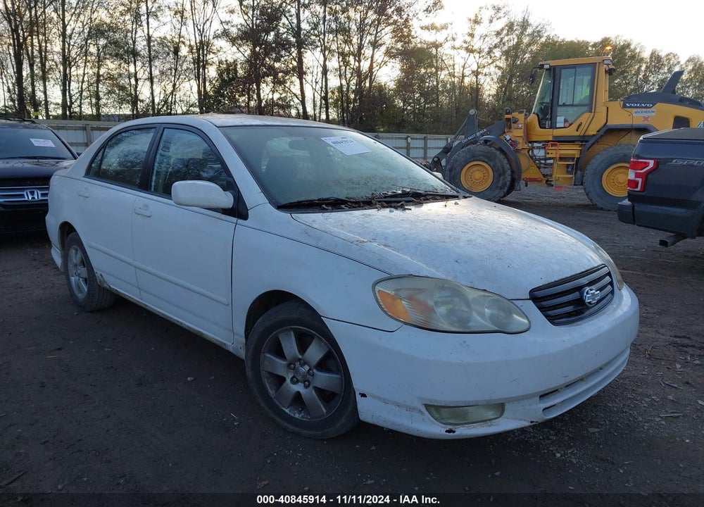 2003 TOYOTA COROLLA S VIN: 1NXBR32E63Z169103