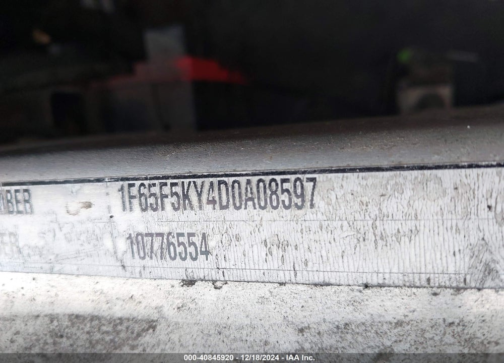2013 FORD F-59 COMMERCIAL STRIPPED VIN: 1F65F5KY4D0A08597
