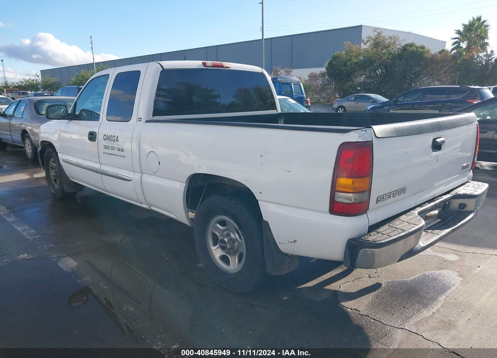2003 GMC SIERRA 1500 SLE VIN: 2GTEC19V831195159