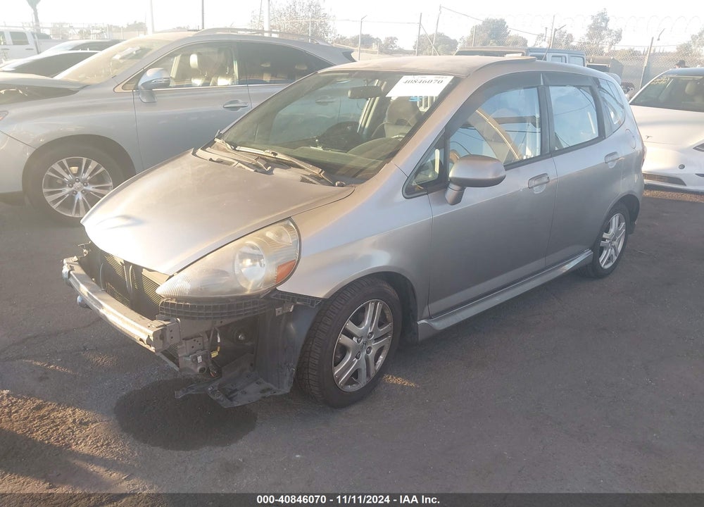 2008 HONDA FIT SPORT VIN: JHMGD37668S021898