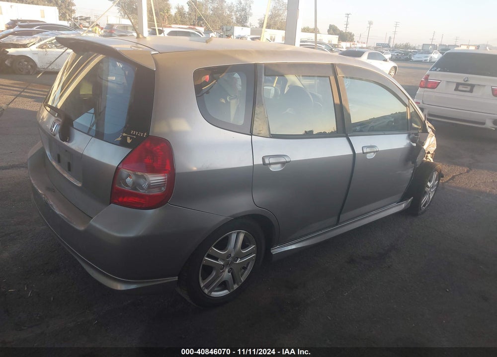 2008 HONDA FIT SPORT VIN: JHMGD37668S021898