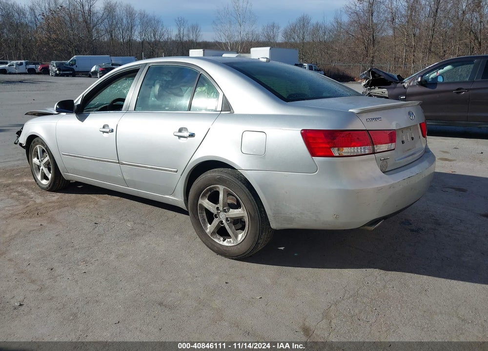 2007 HYUNDAI SONATA LIMITED/SE V6 VIN: 5NPEU46F87H260088
