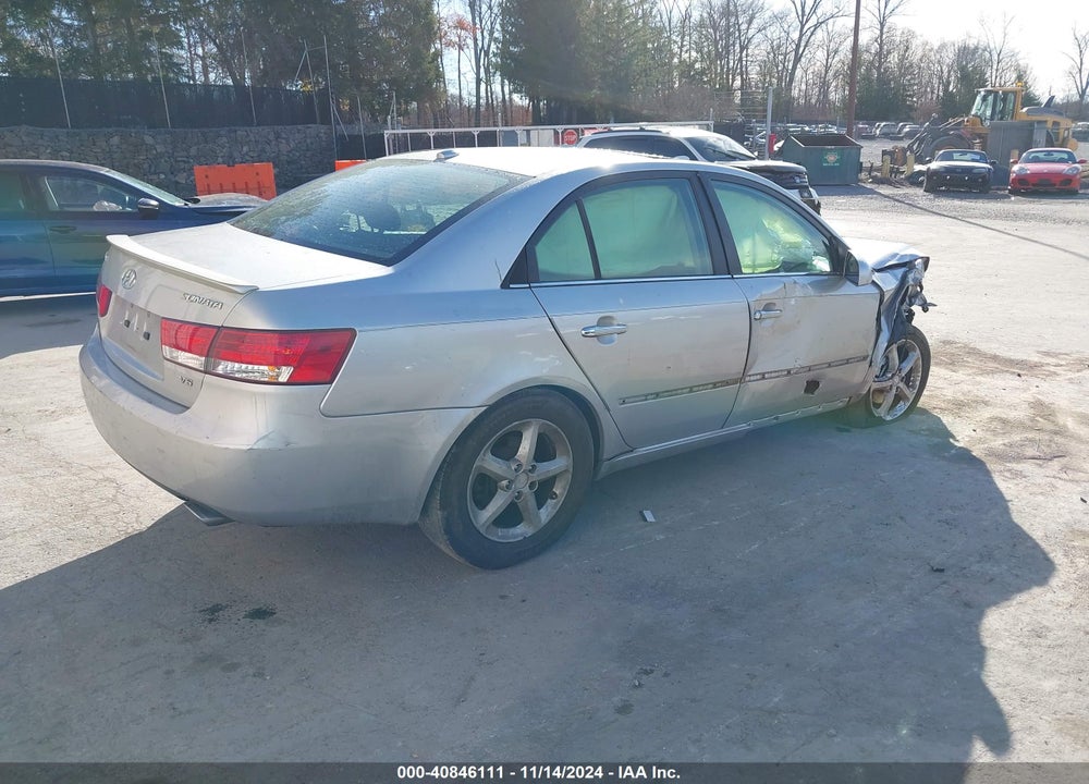 2007 HYUNDAI SONATA LIMITED/SE V6 VIN: 5NPEU46F87H260088
