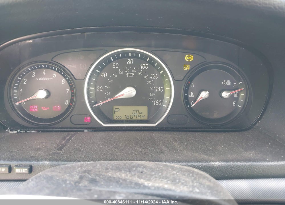 2007 HYUNDAI SONATA LIMITED/SE V6 VIN: 5NPEU46F87H260088