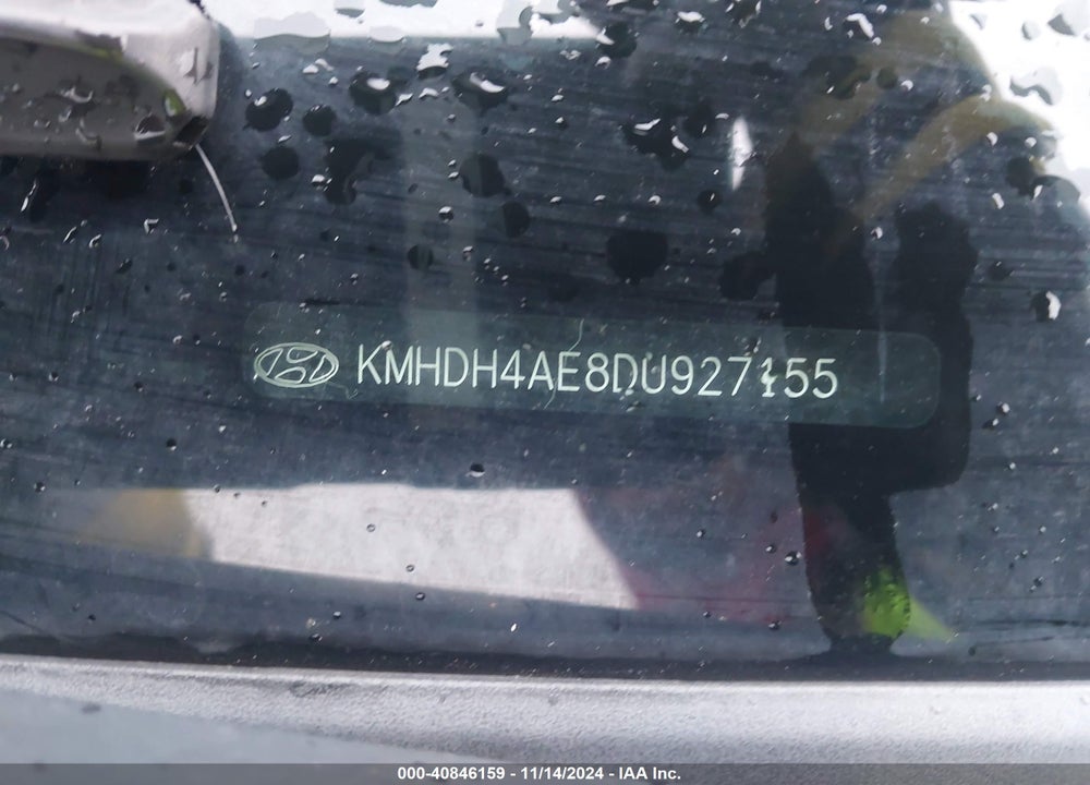 2013 HYUNDAI ELANTRA GLS VIN: KMHDH4AE8DU927155