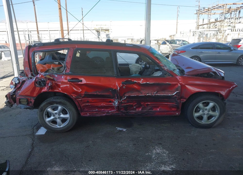 2002 SUBARU FORESTER L VIN: JF1SF63522H745960