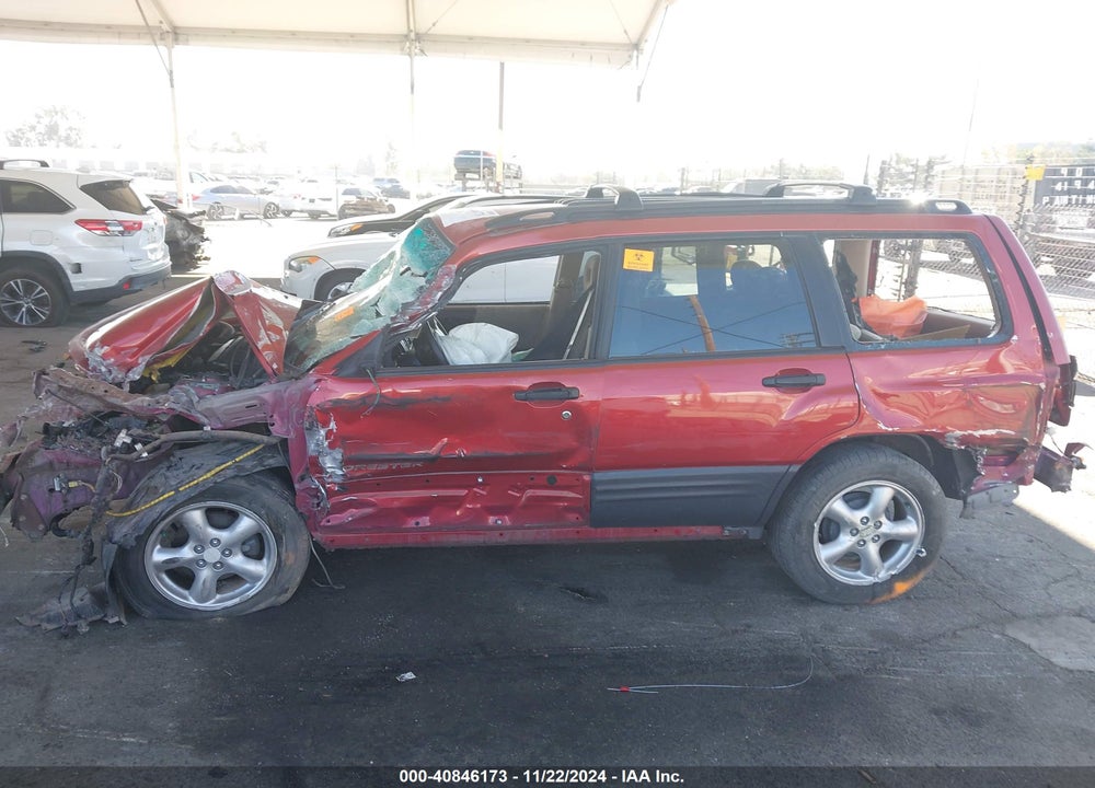 2002 SUBARU FORESTER L VIN: JF1SF63522H745960