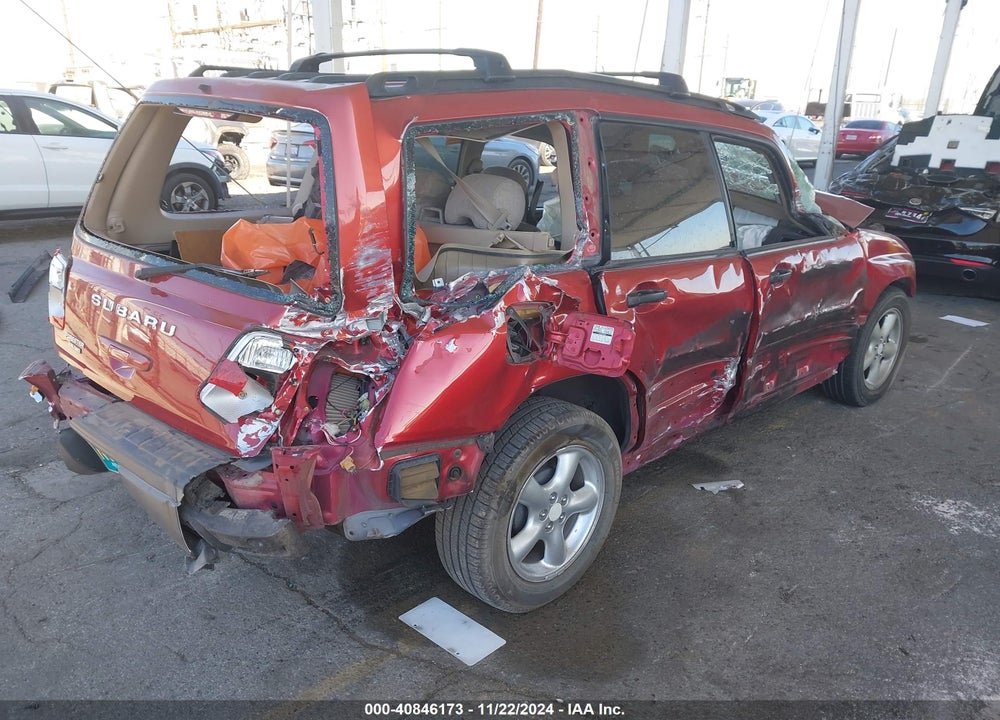 2002 SUBARU FORESTER L VIN: JF1SF63522H745960
