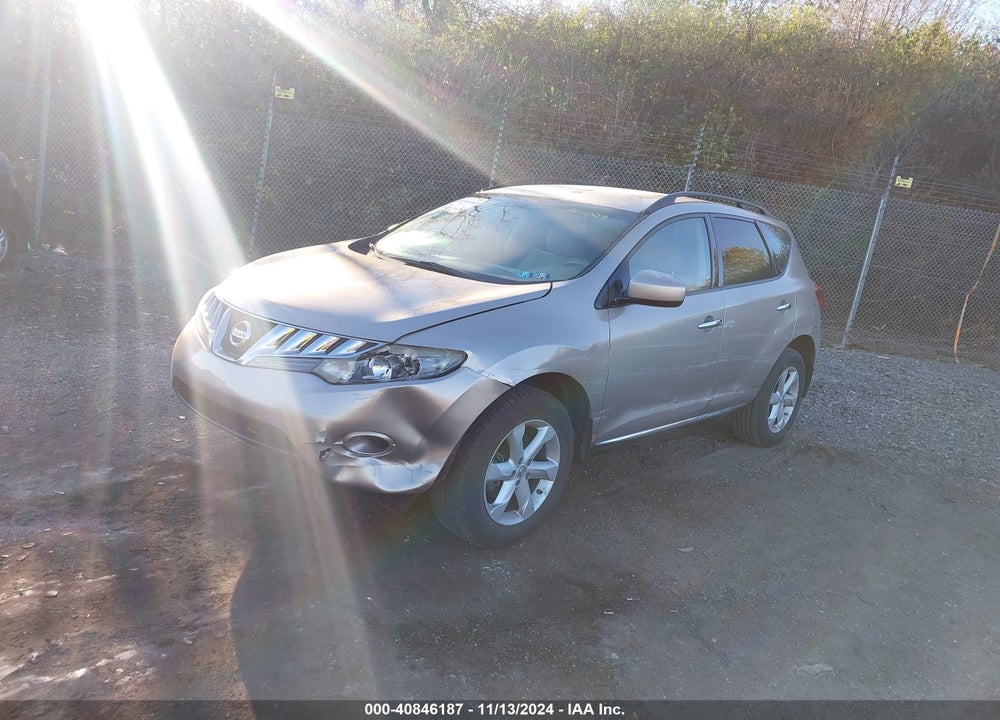 2009 NISSAN MURANO S VIN: JN8AZ18W39W201009