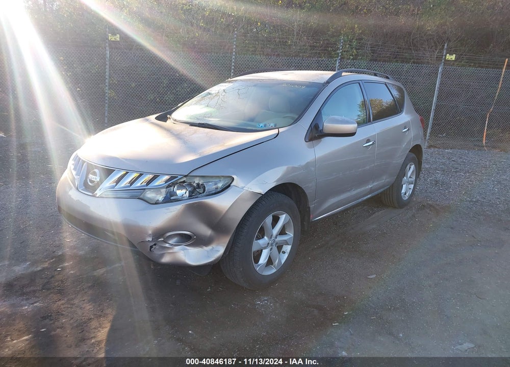 2009 NISSAN MURANO S VIN: JN8AZ18W39W201009