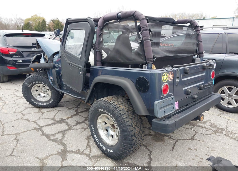 2001 JEEP WRANGLER SPORT VIN: 1J4FA49S81P341541