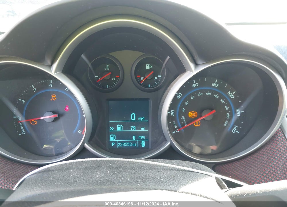 2012 CHEVROLET CRUZE LT VIN: 1G1PE5SC8C7226666