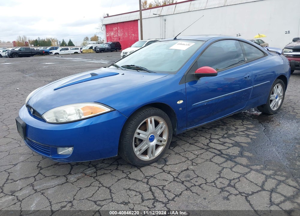 2002 MERCURY COUGAR V6 VIN: 1ZWFT61L525618460