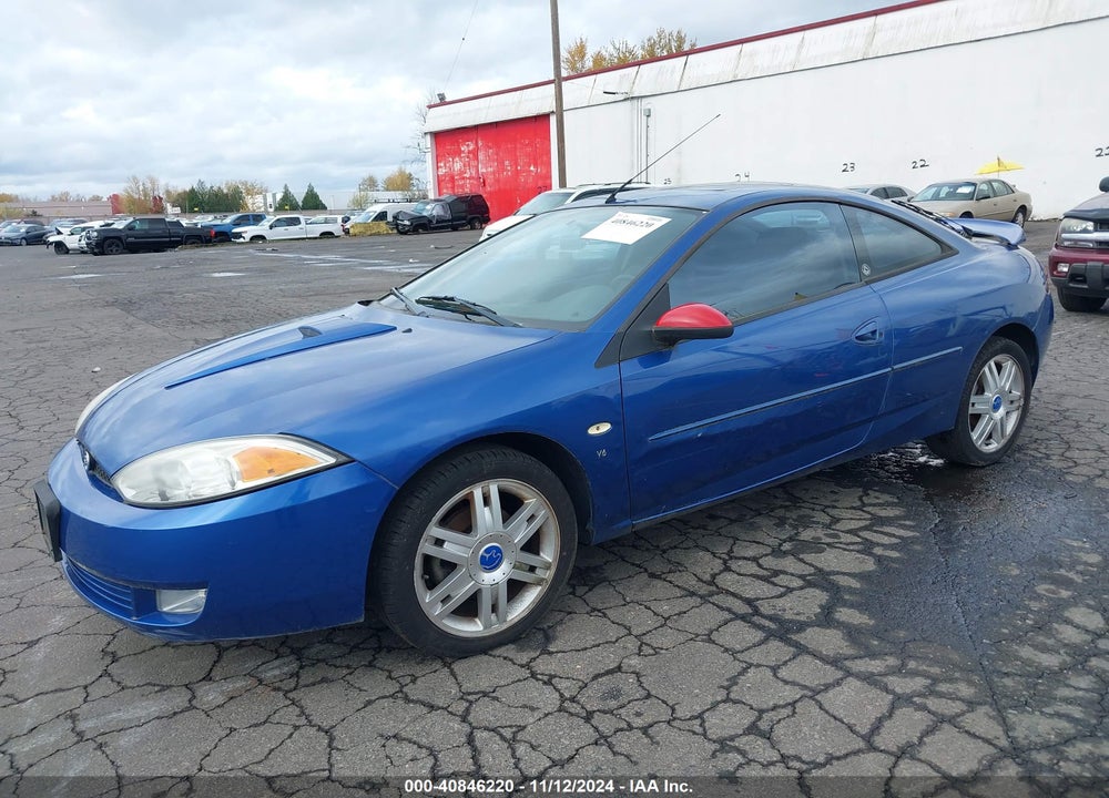 2002 MERCURY COUGAR V6 VIN: 1ZWFT61L525618460