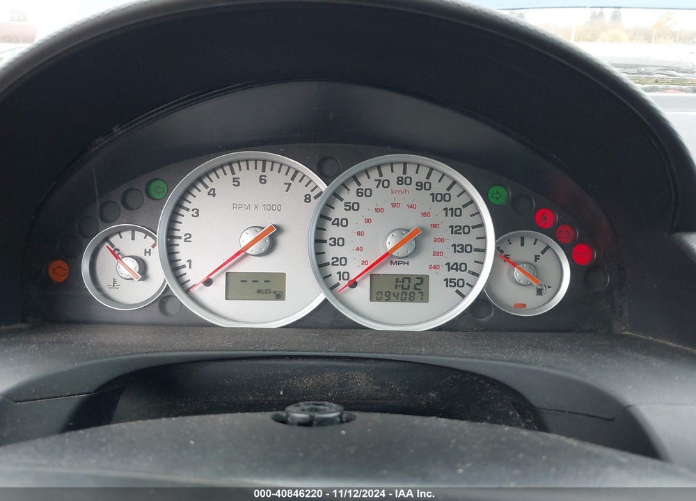 2002 MERCURY COUGAR V6 VIN: 1ZWFT61L525618460