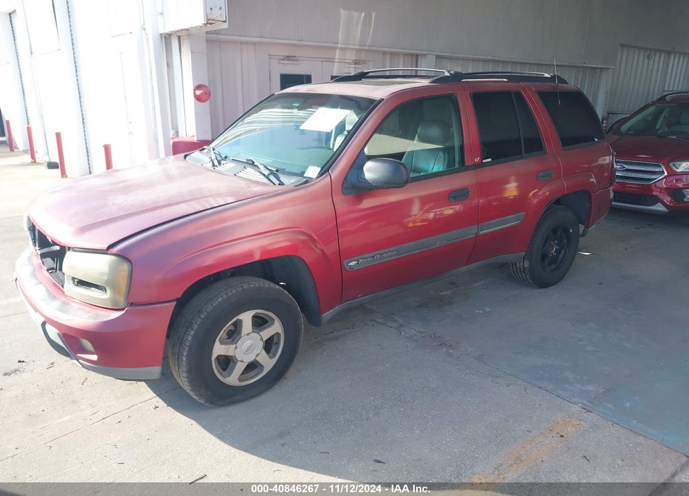 2002 CHEVROLET TRAILBLAZER LT VIN: 1GNDT13S522174821