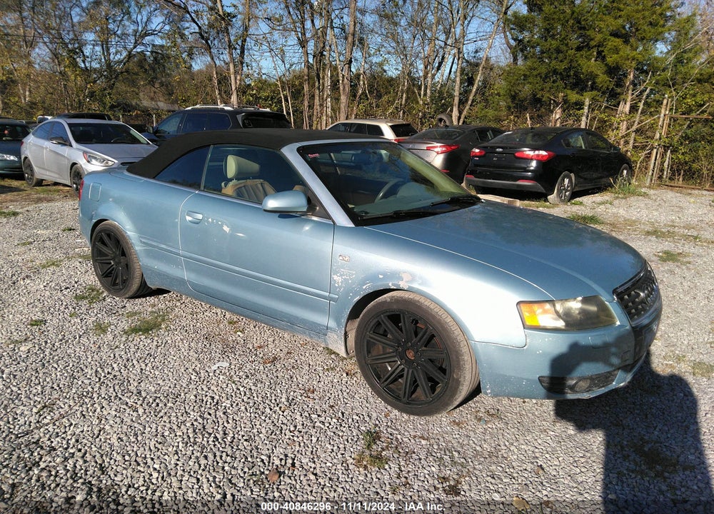2005 AUDI A4 1.8T VIN: WAUAC48H45K012738