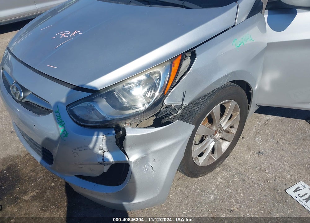 2013 HYUNDAI ACCENT GLS VIN: KMHCU4AE1DU302636
