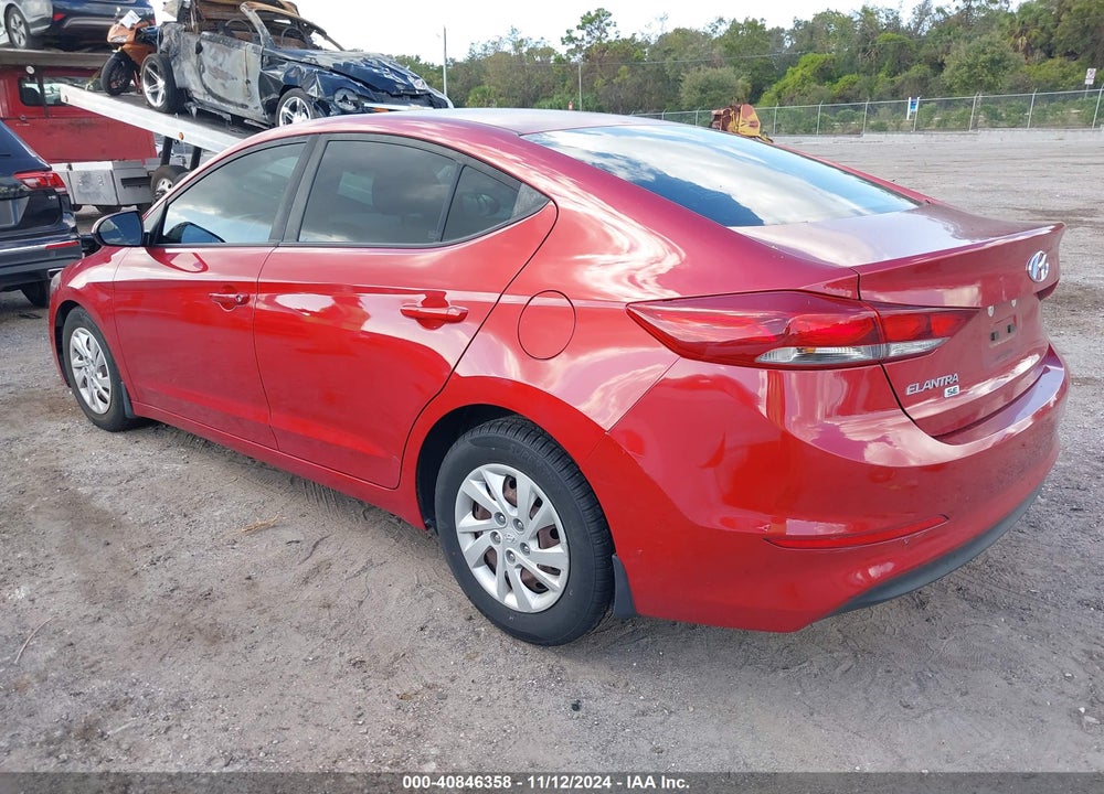 2018 HYUNDAI ELANTRA SE VIN: 5NPD74LFXJH346050
