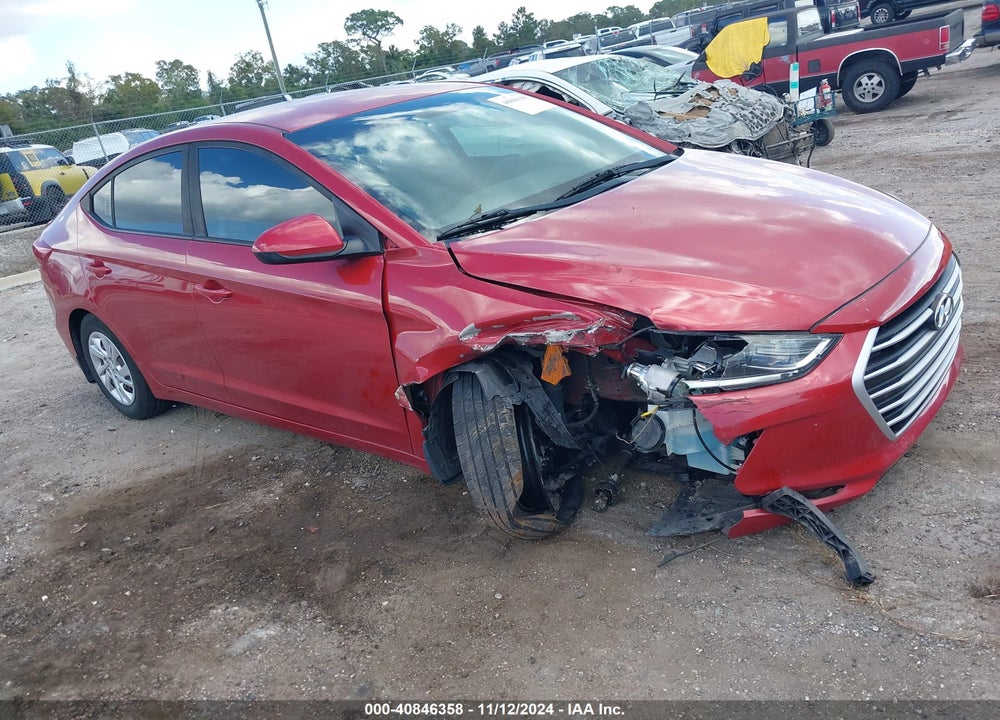 2018 HYUNDAI ELANTRA SE VIN: 5NPD74LFXJH346050