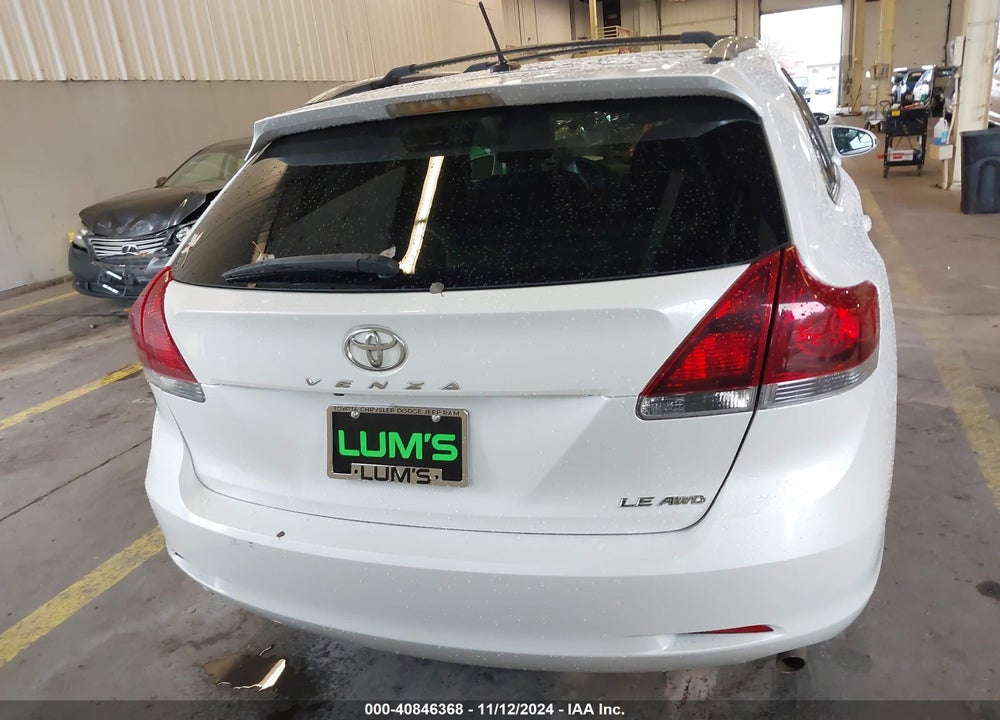 2013 TOYOTA VENZA LE V6 VIN: 4T3BK3BB0DU090027
