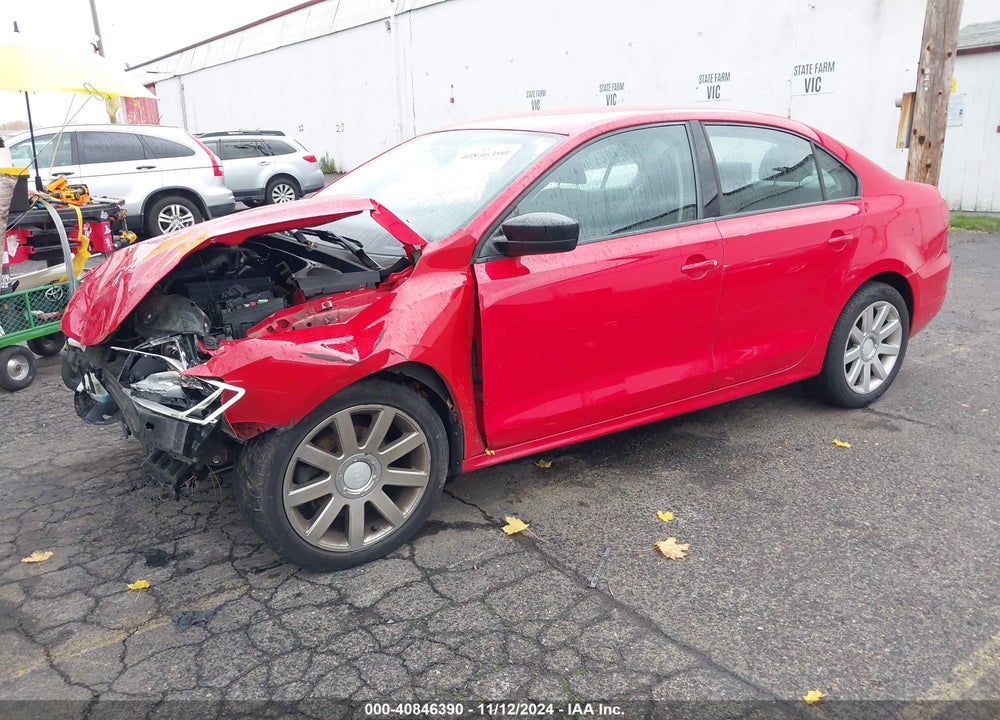 2013 VOLKSWAGEN JETTA 2.0L S VIN: 3VW2K7AJ9DM403736