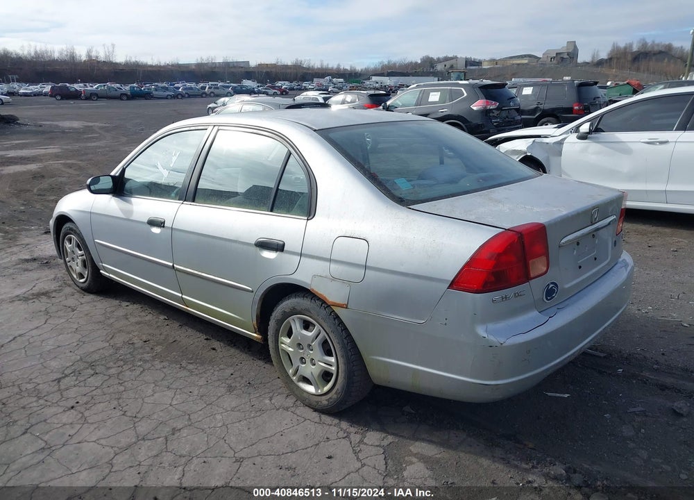 2001 HONDA CIVIC LX VIN: 2HGES165X1H570935